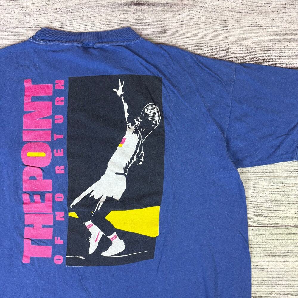 Vintage 1990s The Point Of No Return Tennis T-shirt
